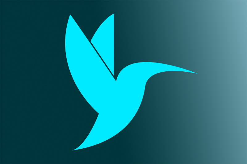 blue and green hummingbird logo. colibri bird logo icon design in realistic  colorful Illustration 21997669 Vector Art at Vecteezy