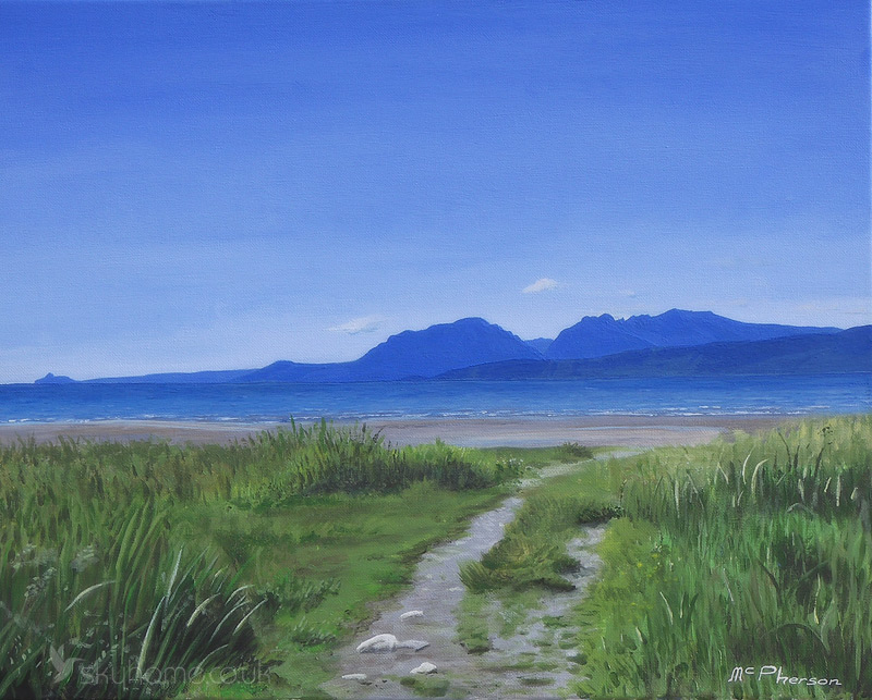 Down to Scalpsie Bay painting by Graham Mcpherson