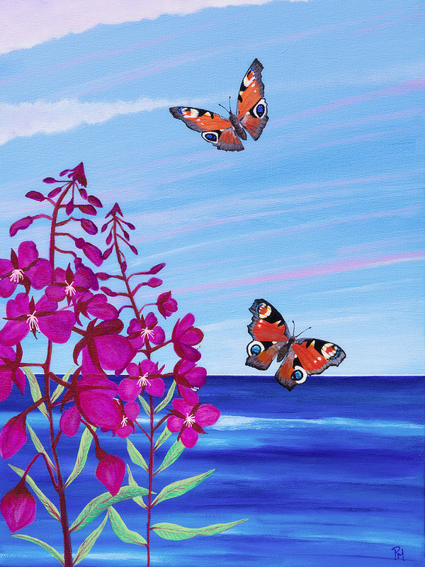 "A New Day" Butterfly painting by Penny McPherson