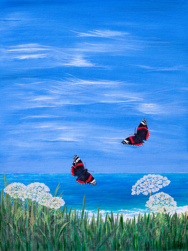 "Freedom" Butterfly painting by Penny McPherson