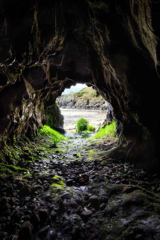 Cave on the Galloway coast